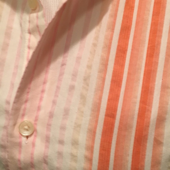 Calvin Klein Long Sleeved Striped Boyfriend Shirt - Picture 2 of 4